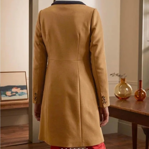 Boden Wool Blend Ground Ginger Crombie Coat - Picture 7 of 11